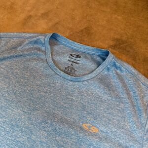 C9 Champion Duo Dry T Shirt Mens XL Blue Heathered Performance Activewear